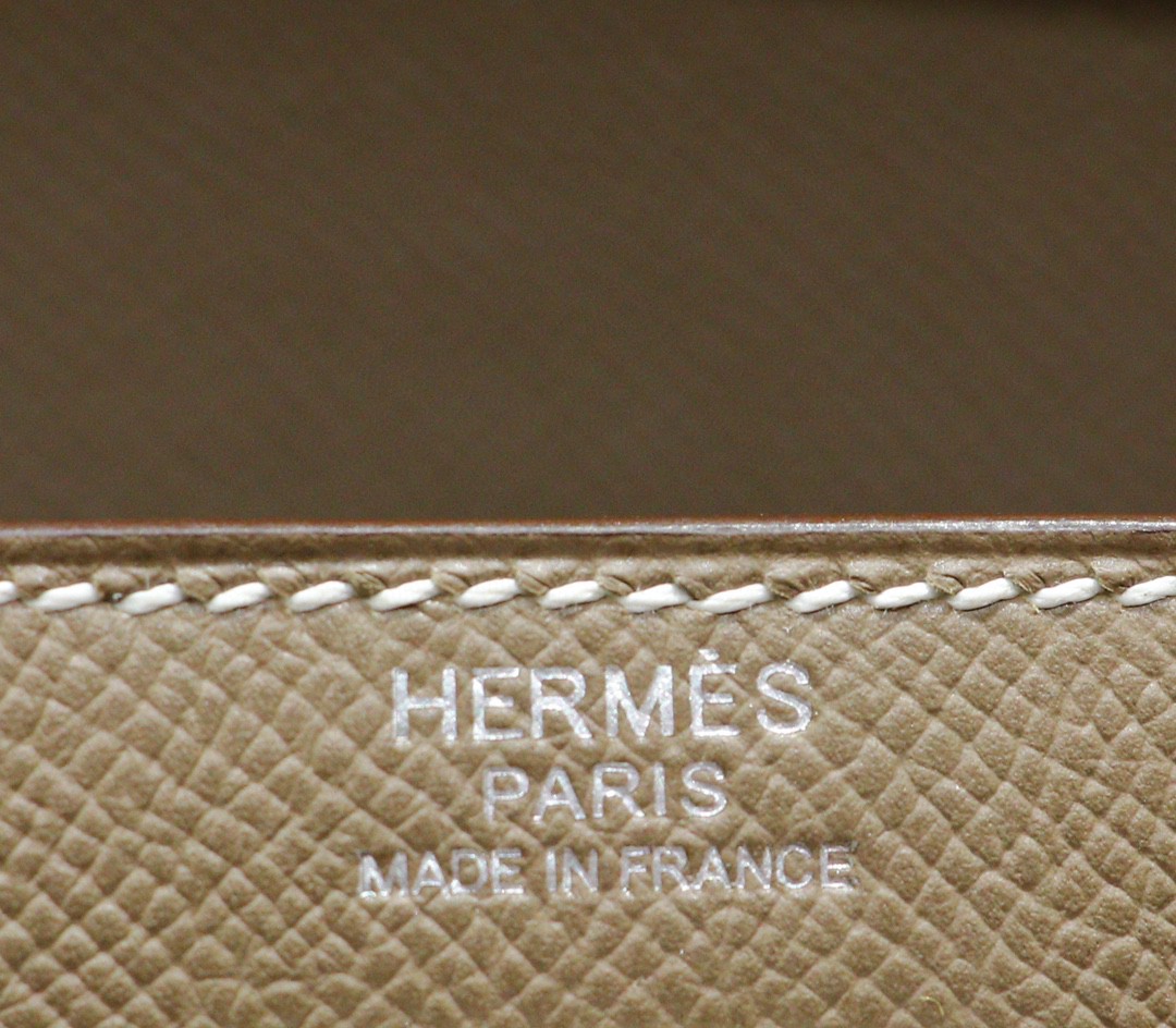 Hermès（爱马仕）Kelly 凯莉包 大象灰 Epsom 全手缝 银扣 32cm