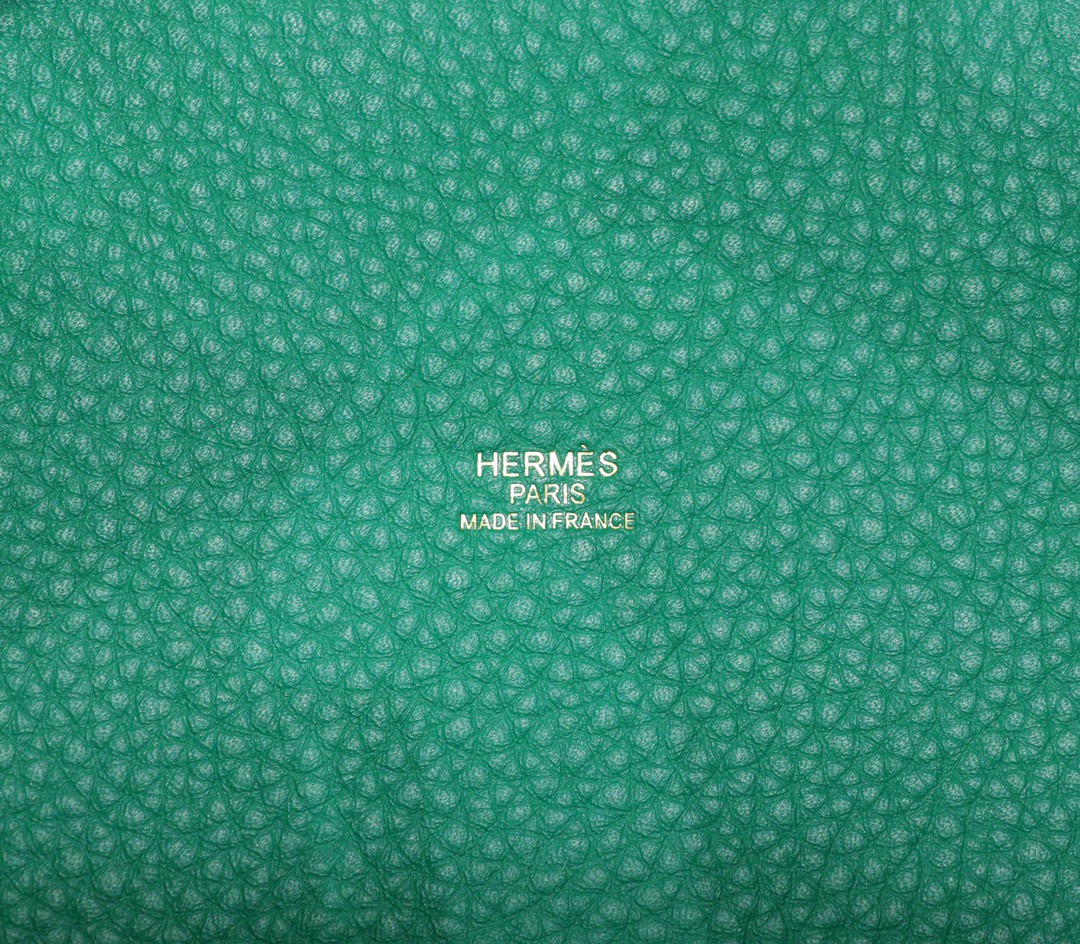 Hermès（爱马仕）Picotin 菜篮子 丝绒绿 Togo 小牛皮 全手缝 金扣 18cm