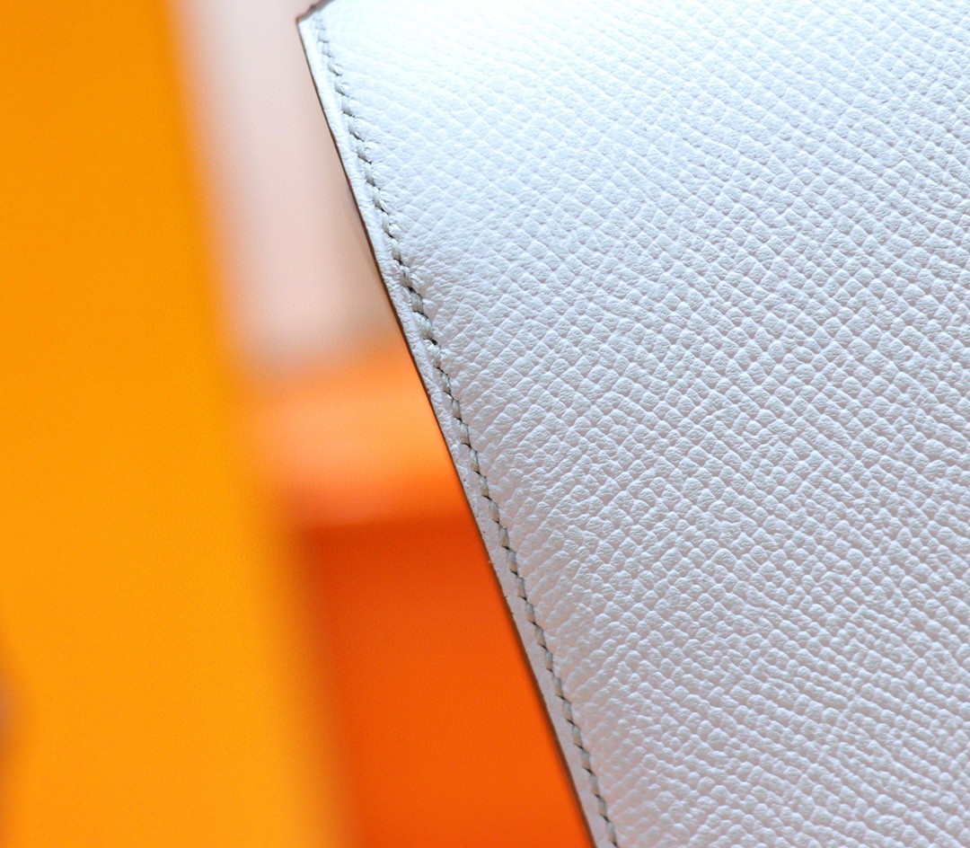 Hermès（爱马仕）Constance 雾霾蓝 Espom 全手缝 小牛皮 金扣 19cm