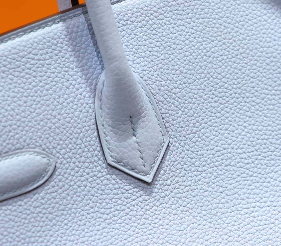 Hermès（爱马仕）Birkin 铂金包 微风蓝Togo 全手缝 金扣 30cm