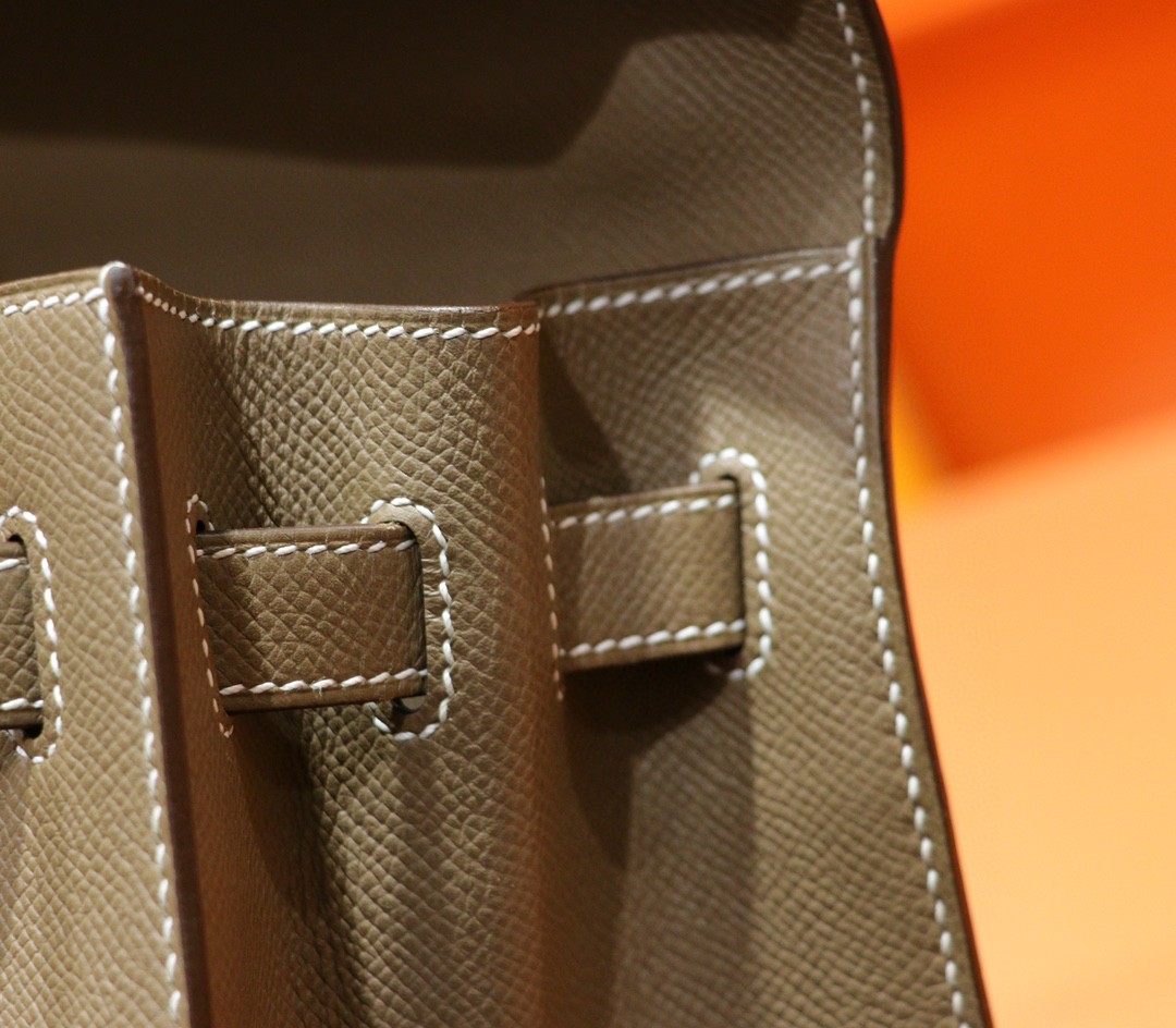 Hermès（爱马仕）Kelly 凯莉包 大象灰 Epsom 全手缝 银扣 32cm