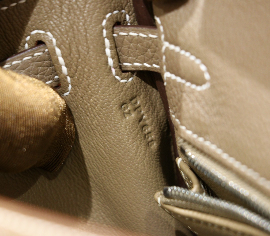Hermès（爱马仕）Kelly 凯莉包 大象灰 Togo 小牛皮 全手缝 银扣 25cm