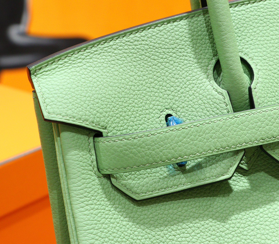 Hermès（爱马仕）Birkin 铂金包 牛油果 Togo 小牛皮 全手缝 金扣 30cm