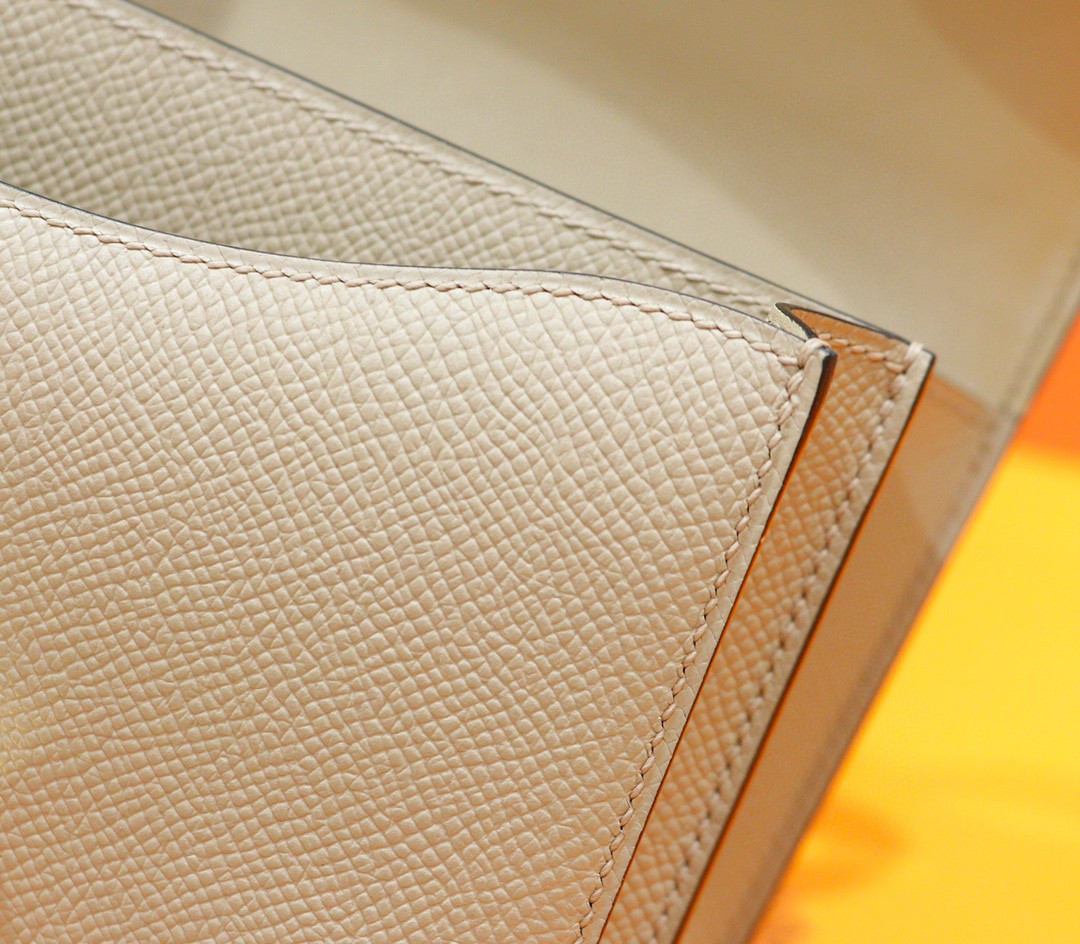 Hermès（爱马仕）Constance 空姐包 风衣灰 Epsom 全手缝 小牛皮 金扣 19cm