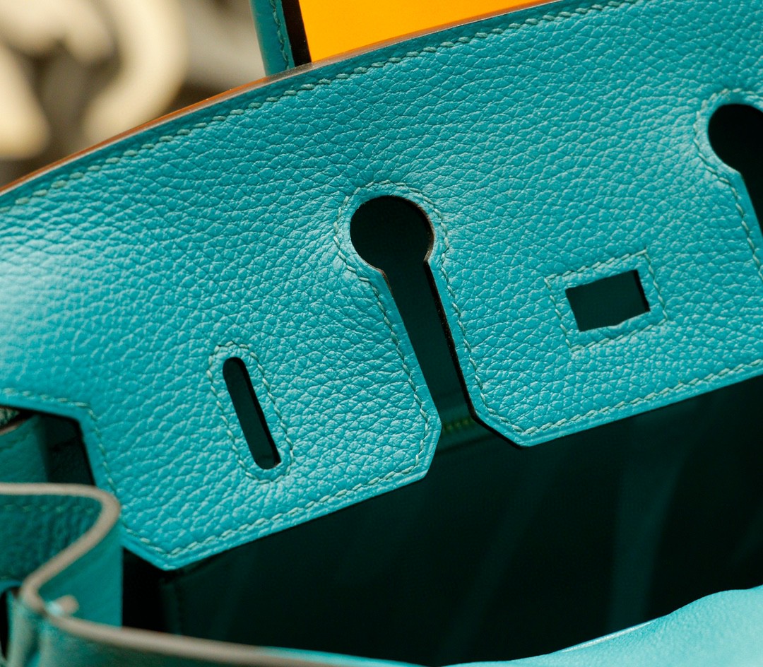 Hermès（爱马仕）Birkin 凯莉包 孔雀绿 togo 全手缝 小牛皮 金扣 25cm