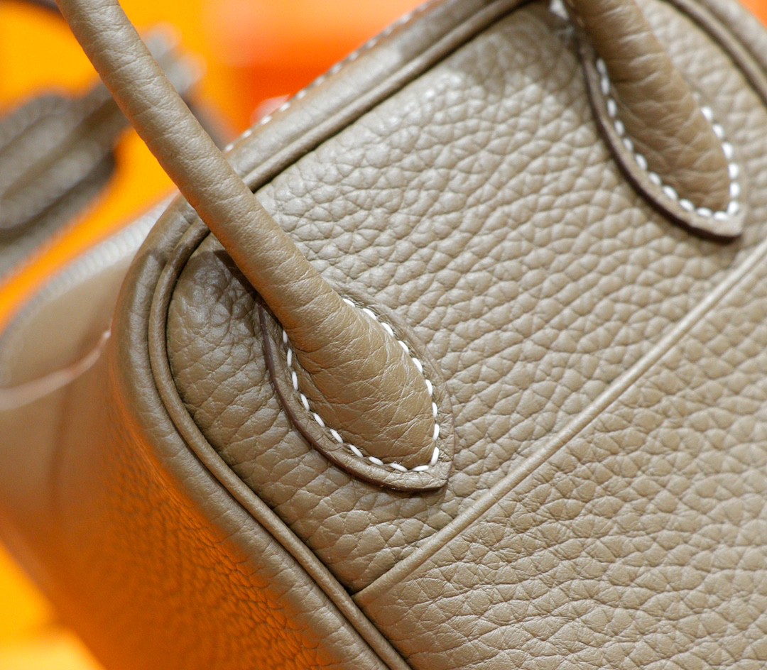 Hermès（爱马仕）Lindy 琳迪包 大象灰 全手缝 Togo小牛皮 银扣 20cm