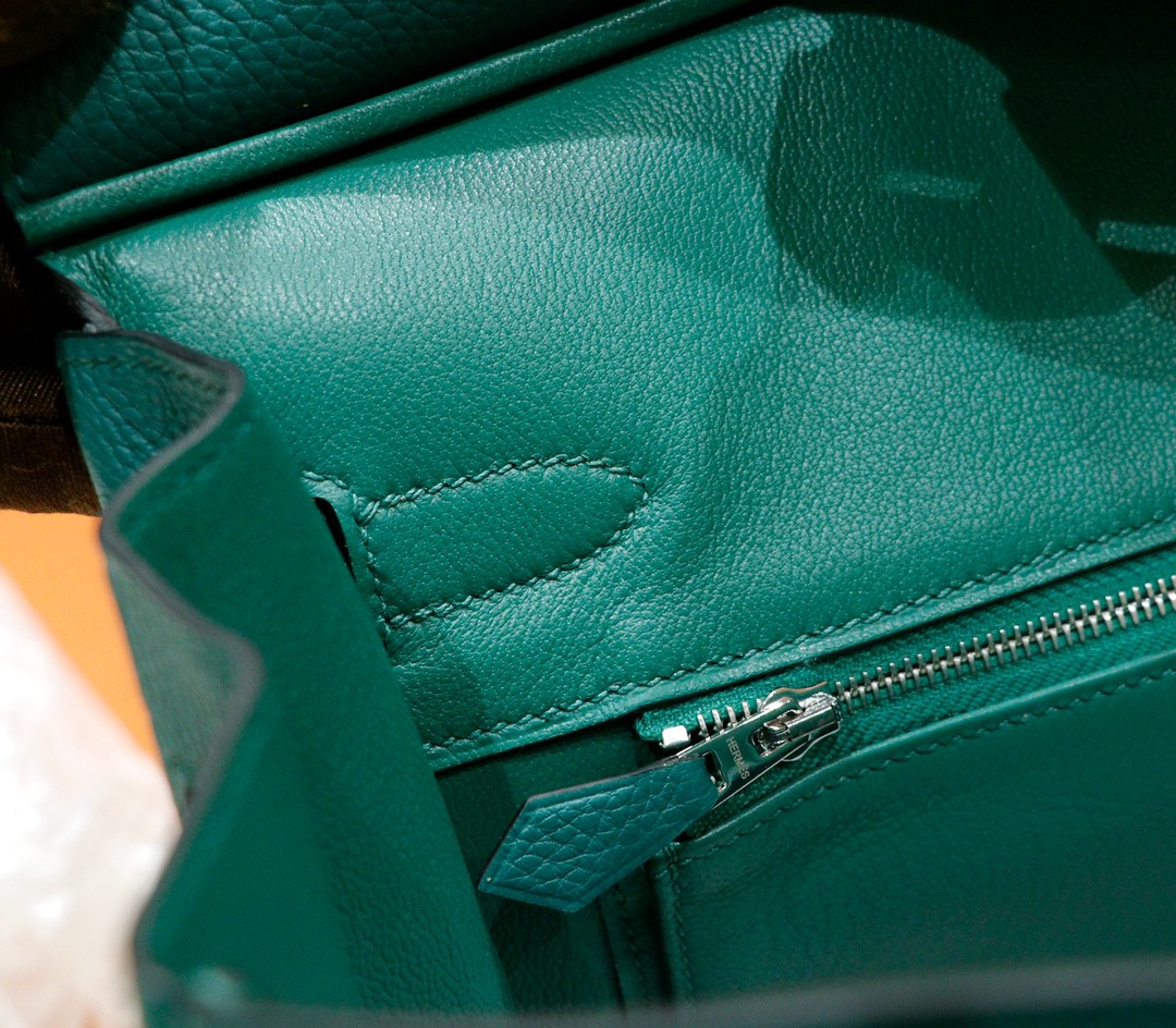 Hermès（爱马仕）Birkin 铂金包 祖母绿 togo 小牛皮 全手缝 银扣 30cm