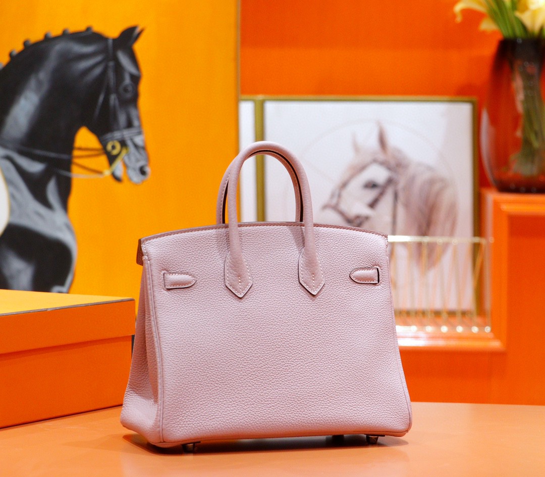 Hermès（爱马仕）Birkin 铂金包 紫藤色 Togo小牛皮 全手缝 银扣 25cm
