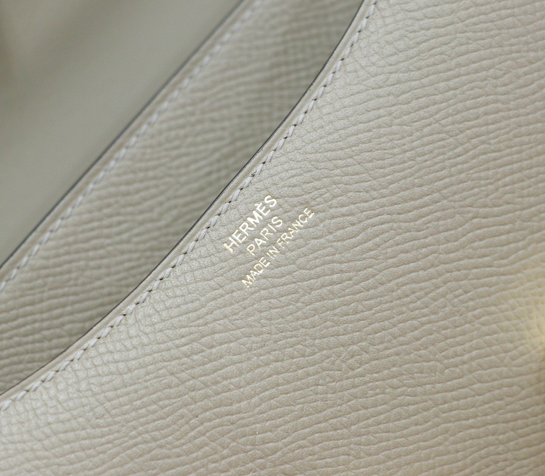 Hermès（爱马仕）Constance 空姐包 沥青灰 Epsom 全手缝 小牛皮 金扣 19cm