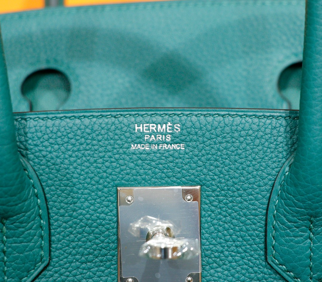 Hermès（爱马仕）Birkin 铂金包 祖母绿 togo 小牛皮 全手缝 银扣 30cm