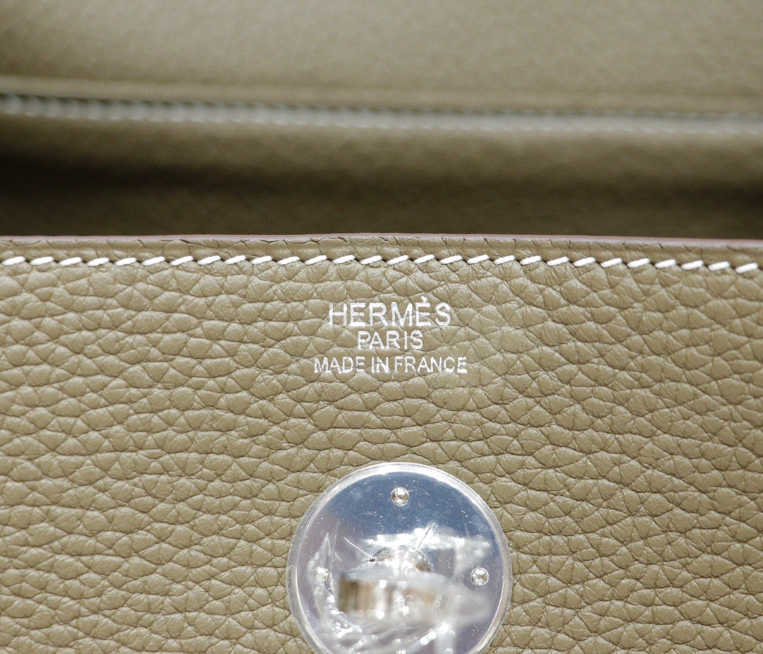 Hermès（爱马仕）Lindy 琳迪包 大象灰 Togo 全手缝 银扣 30cm
