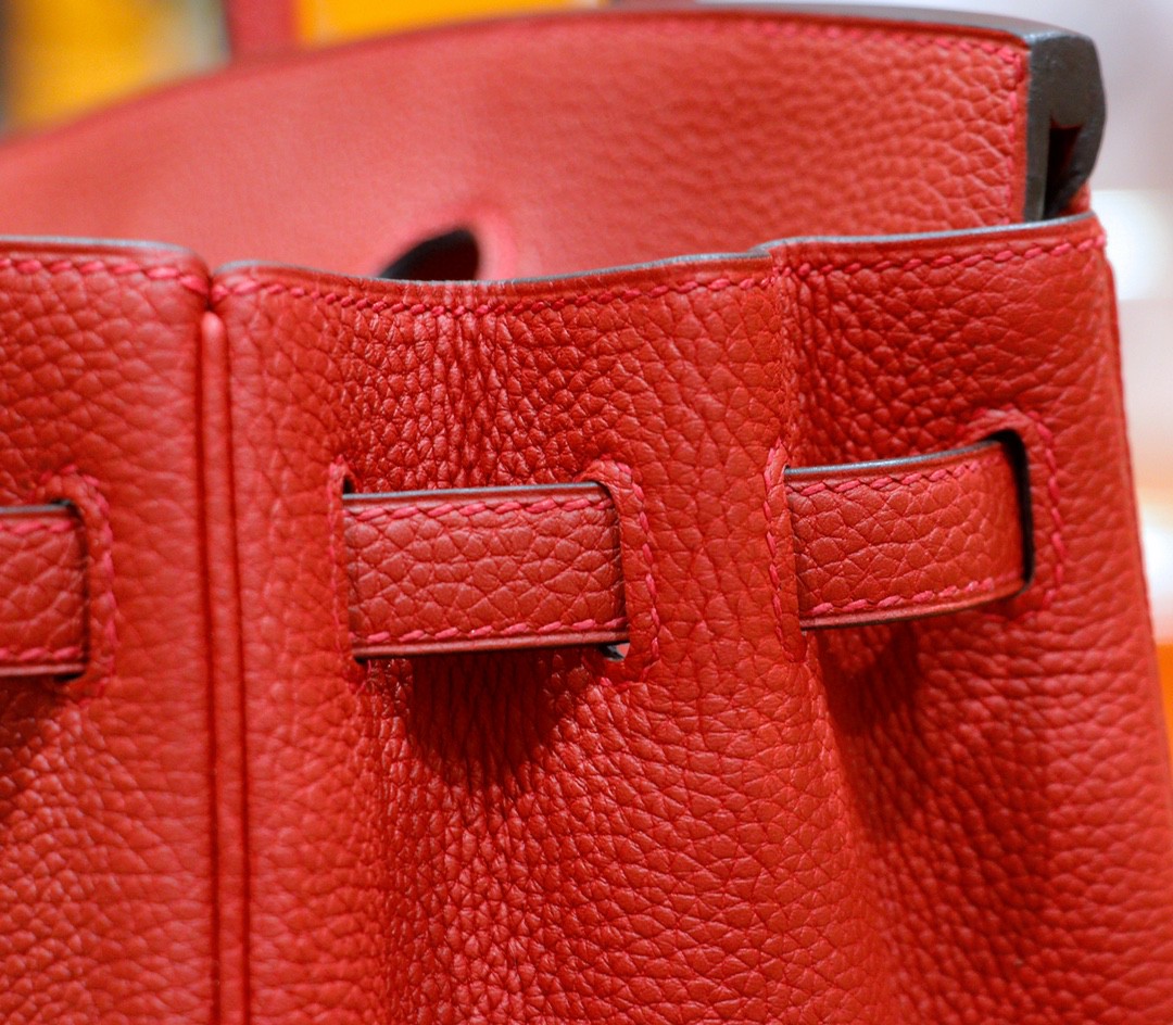 Hermès（爱马仕）Birkin 铂金包 国旗红 togo 全手缝 小牛皮 银扣 25cm