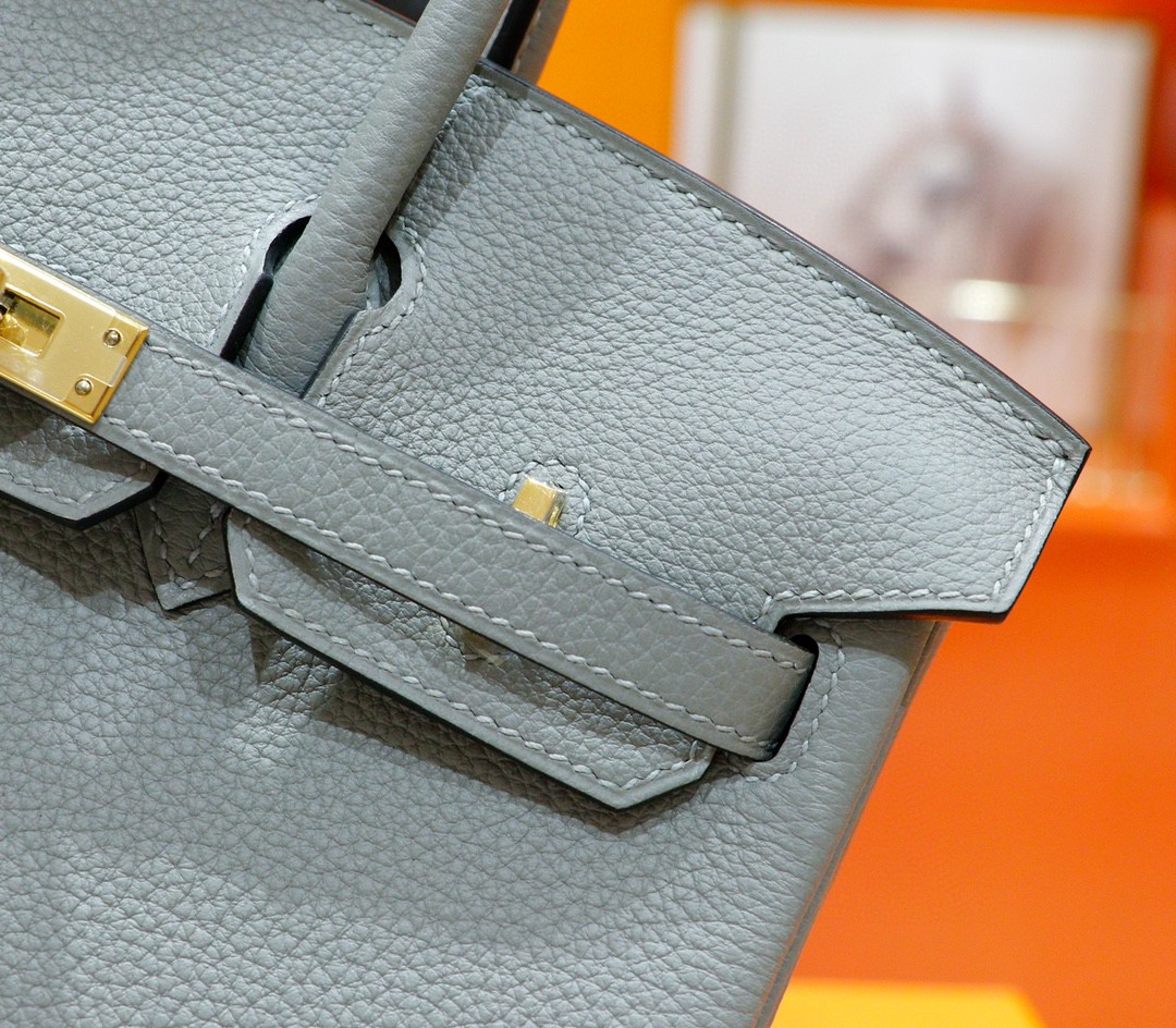 Hermès（爱马仕）Birkin 铂金包 海鸥灰 togo 小牛皮 全手缝 金扣 25cm