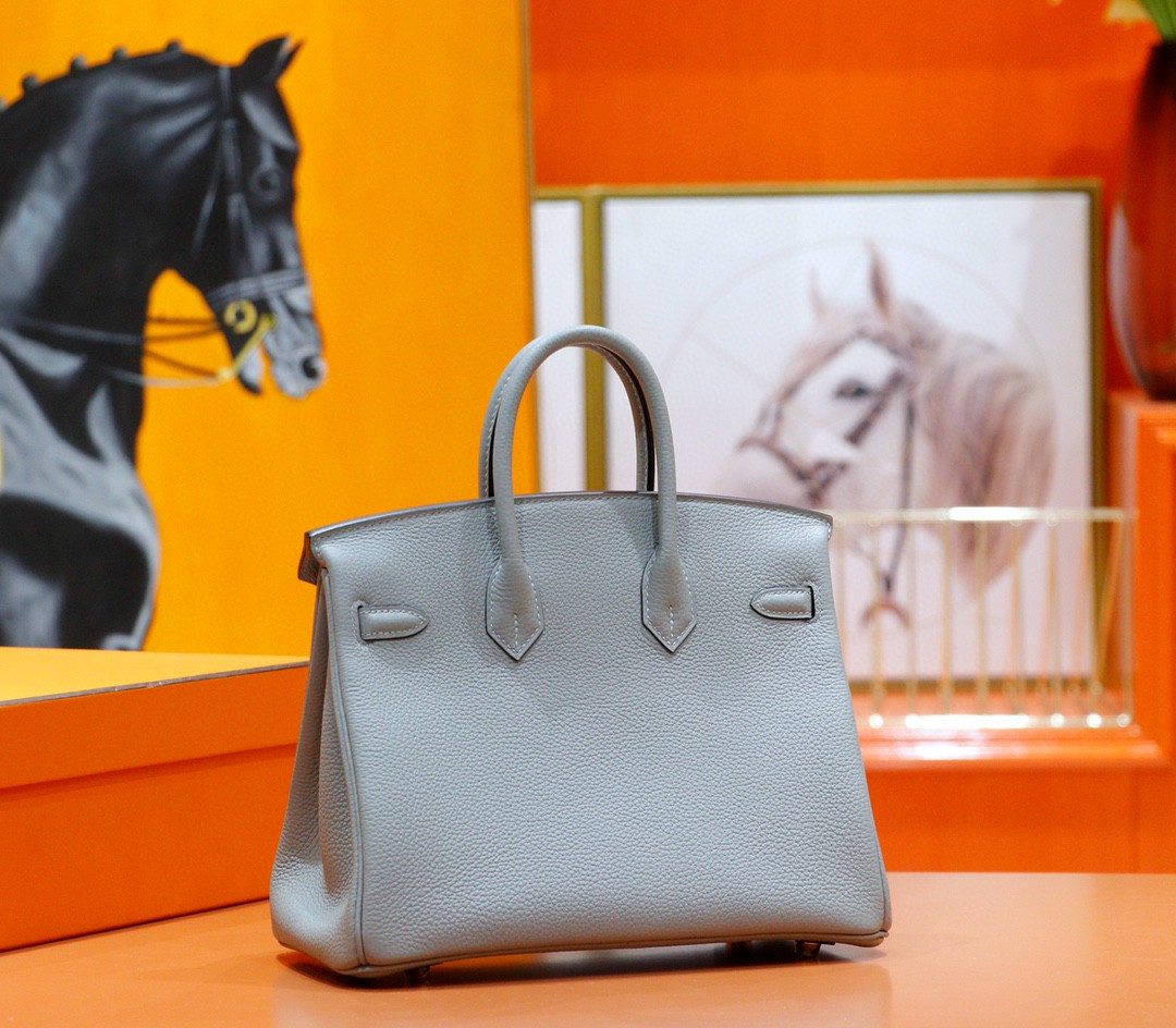 Hermès（爱马仕）Birkin 铂金包 海鸥灰 togo 小牛皮 全手缝 金扣 25cm