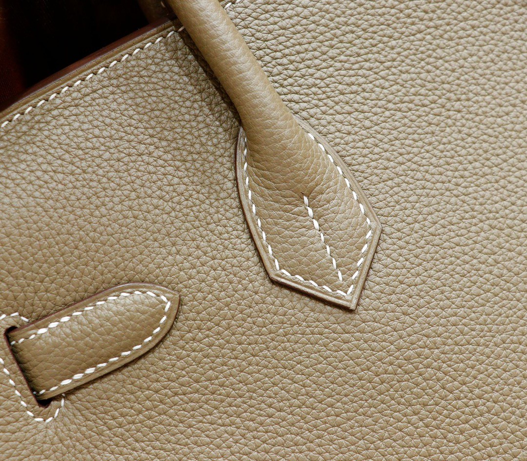 Hermès（爱马仕）Birkin 铂金包 大象灰 Togo 小牛皮 全手缝 银扣 30cm
