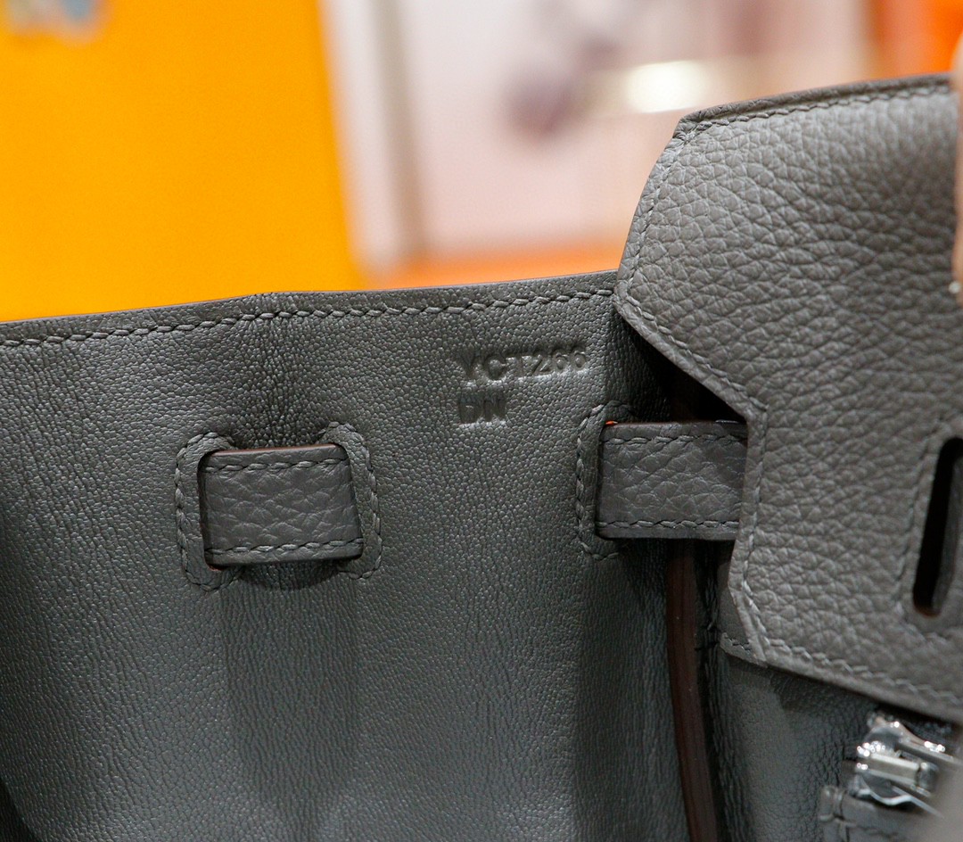 Hermès（爱马仕）Birkin 铂金包 锡器灰 Togo 全手缝 小牛皮 银扣 25cm
