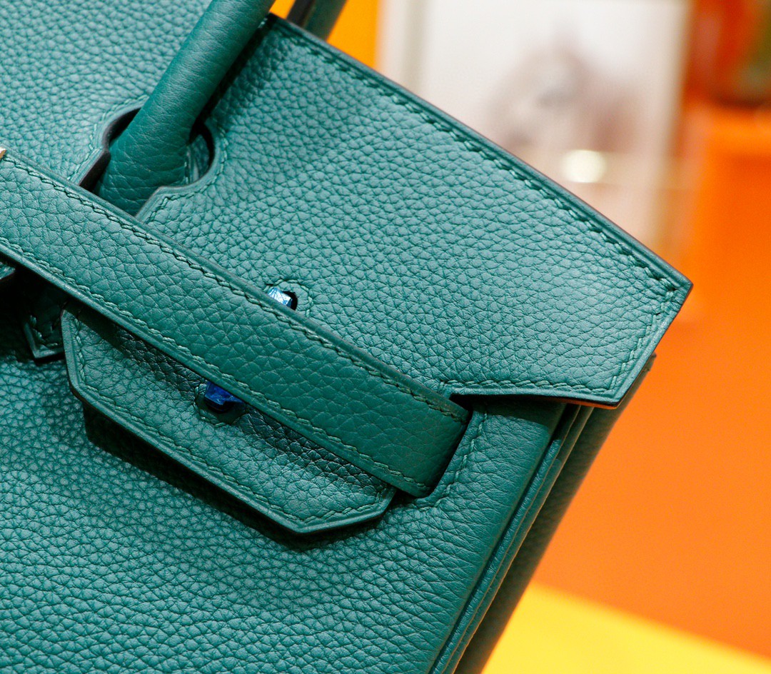Hermès（爱马仕）Birkin 铂金包 祖母绿 togo 小牛皮 全手缝 银扣 30cm