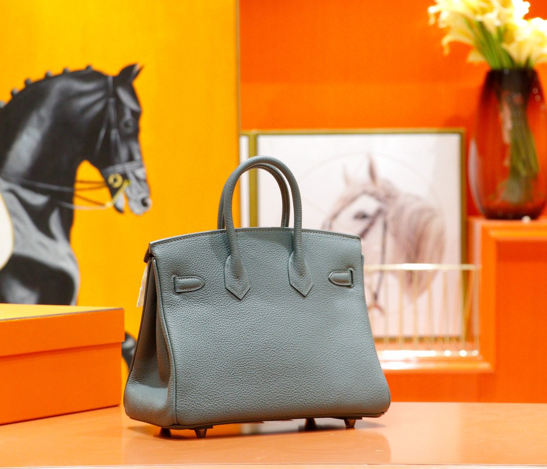 Hermès（爱马仕）Birkin 铂金包 杏仁绿 Togo 全手缝 金扣 25cm