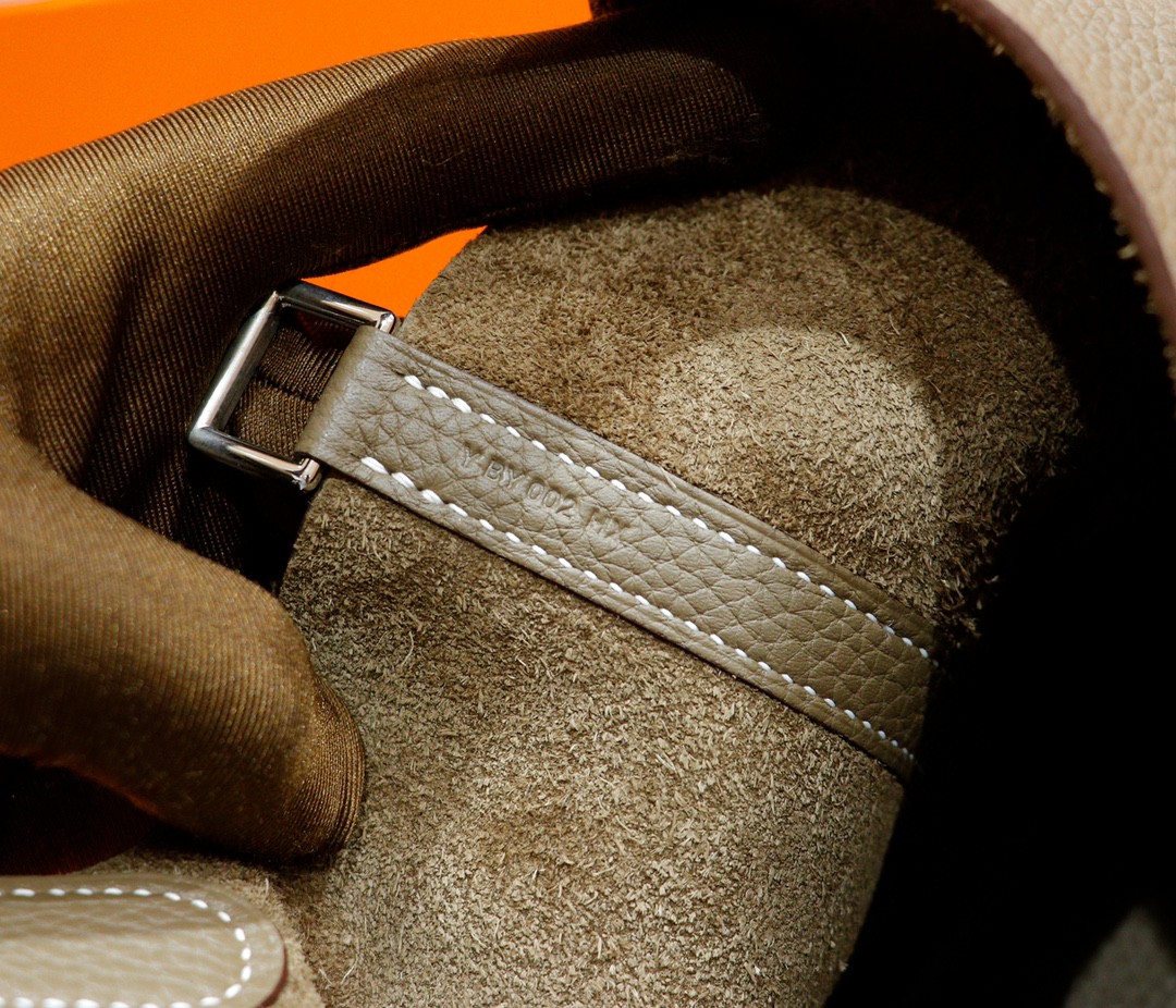 Hermès（爱马仕）Picotin 菜篮包 大象灰 Togo 全手缝 银扣 18cm