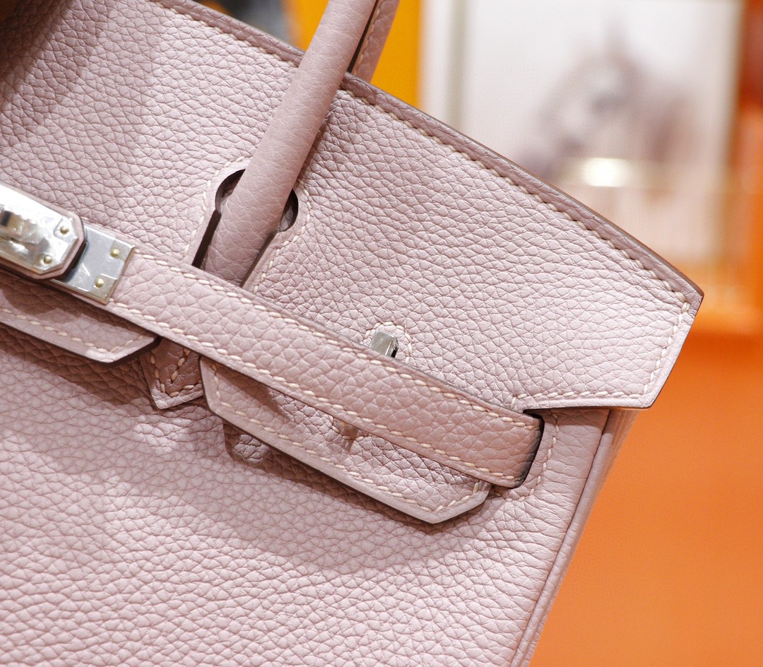 Hermès（爱马仕）Birkin 铂金包 紫藤色 Togo小牛皮 全手缝 银扣 25cm