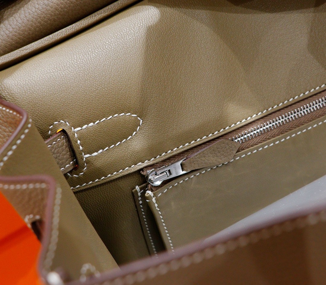 Hermès（爱马仕）Birkin 铂金包 大象灰 Togo 小牛皮 全手缝 银扣 30cm