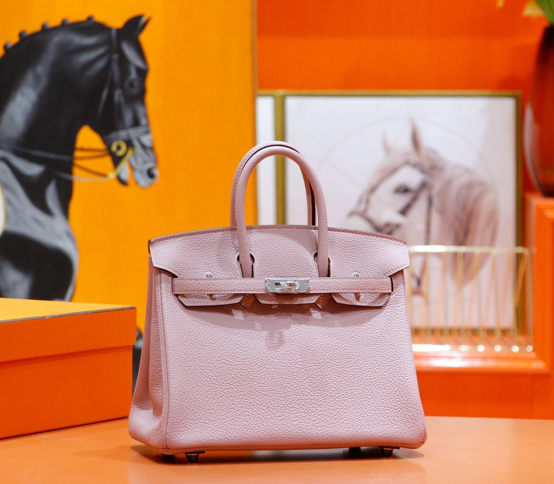 Hermès（爱马仕）Birkin 铂金包 紫藤色 Togo小牛皮 全手缝 银扣 25cm