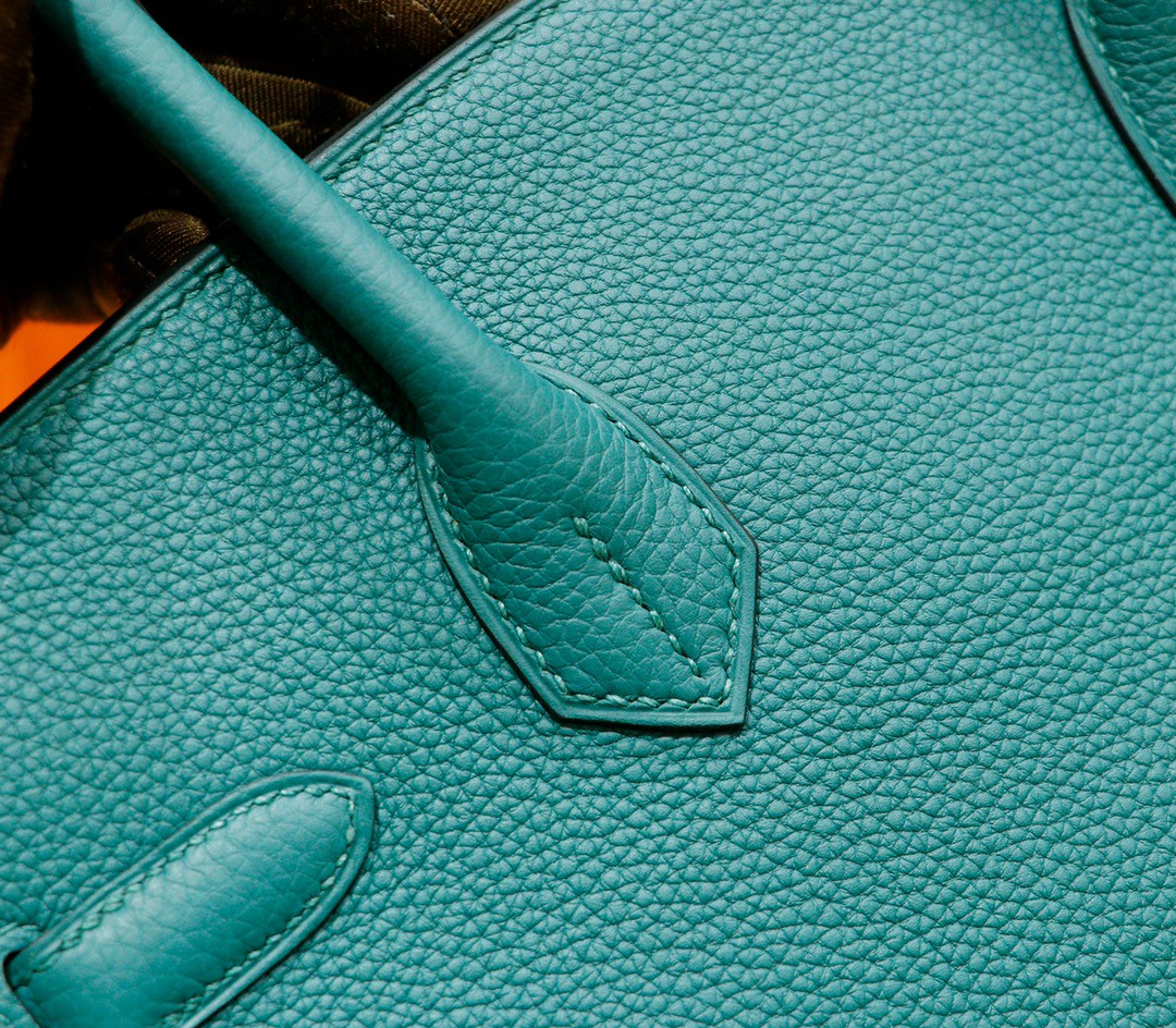 Hermès（爱马仕）Birkin 铂金包 祖母绿 togo 小牛皮 全手缝 银扣 30cm