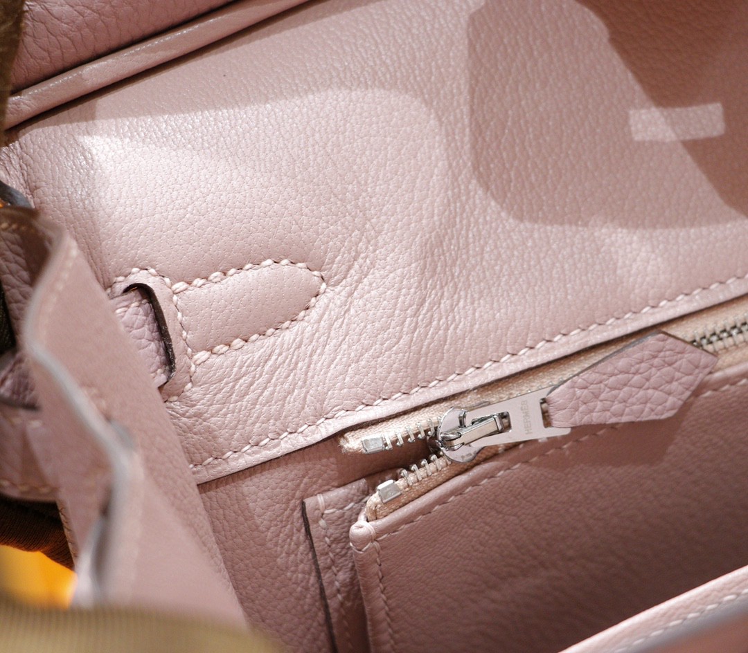 Hermès（爱马仕）Birkin 铂金包 紫藤色 Togo小牛皮 全手缝 银扣 25cm