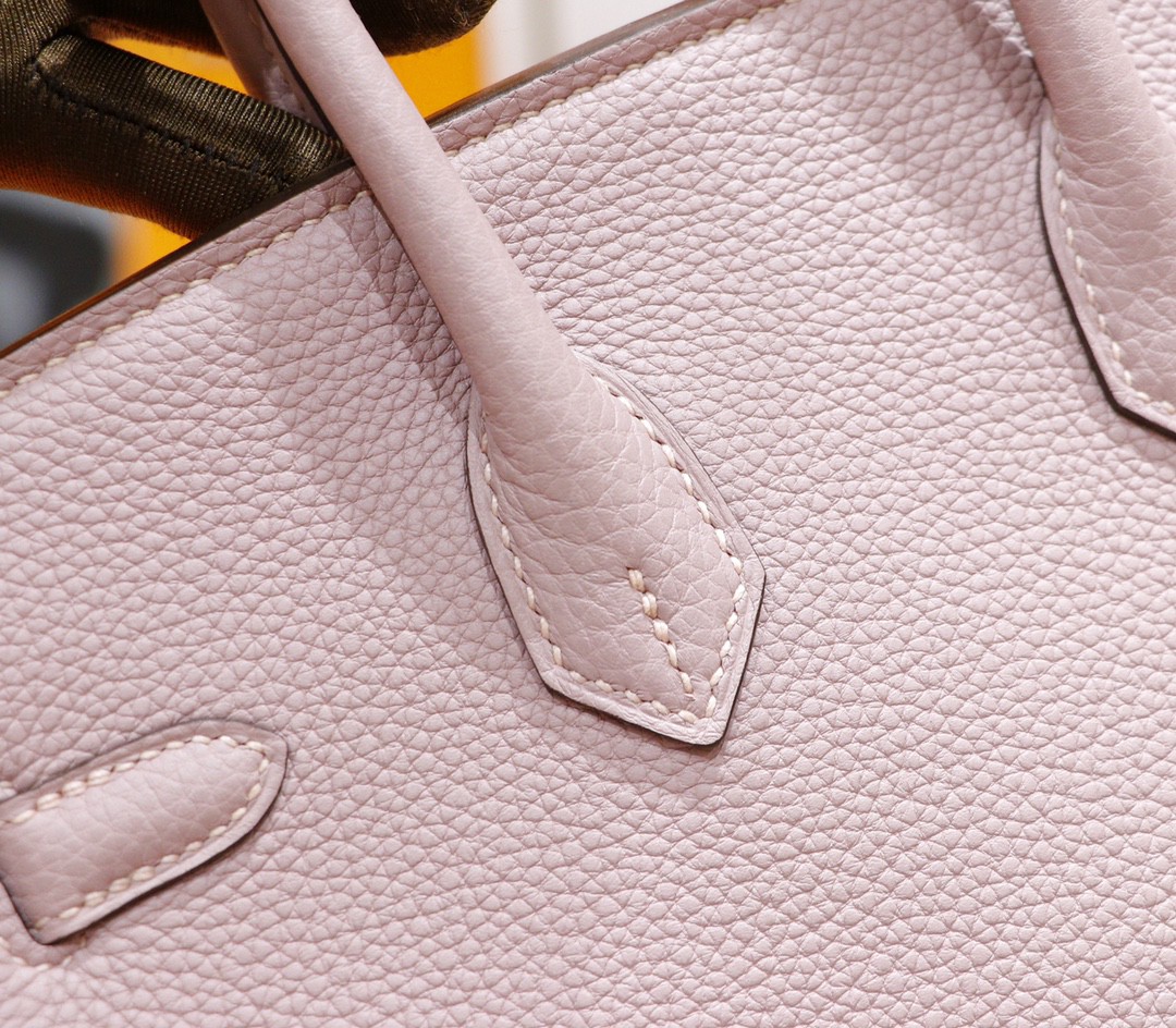 Hermès（爱马仕）Birkin 铂金包 紫藤色 Togo小牛皮 全手缝 银扣 25cm