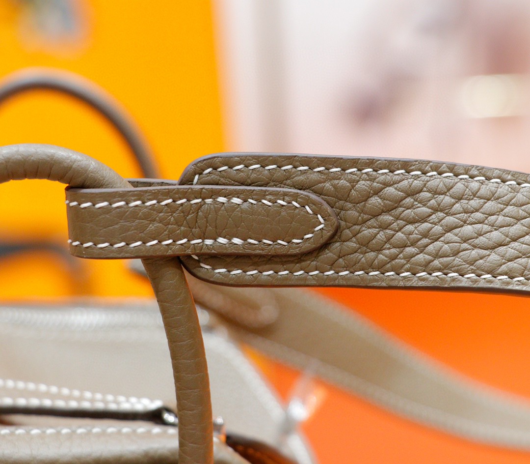 Hermès（爱马仕）Lindy 琳迪包 大象灰 全手缝 Togo小牛皮 银扣 20cm