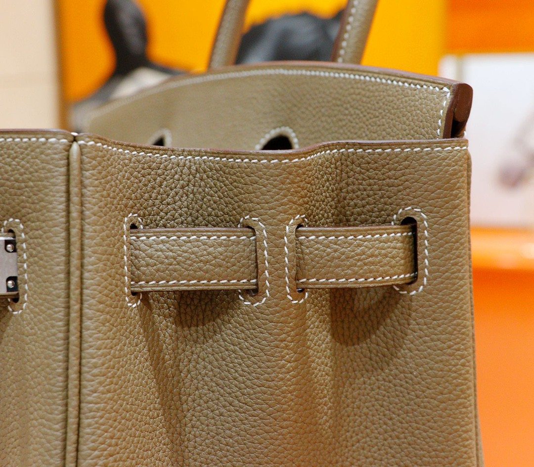 Hermès（爱马仕）Birkin 铂金包 大象灰 Togo 小牛皮 全手缝 银扣 30cm