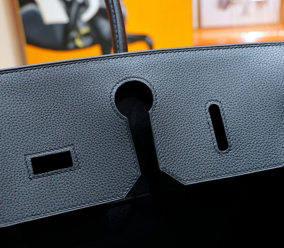 Hermès（爱马仕）Birkin 铂金包 黑色 Togo 全手缝 银扣 42cm