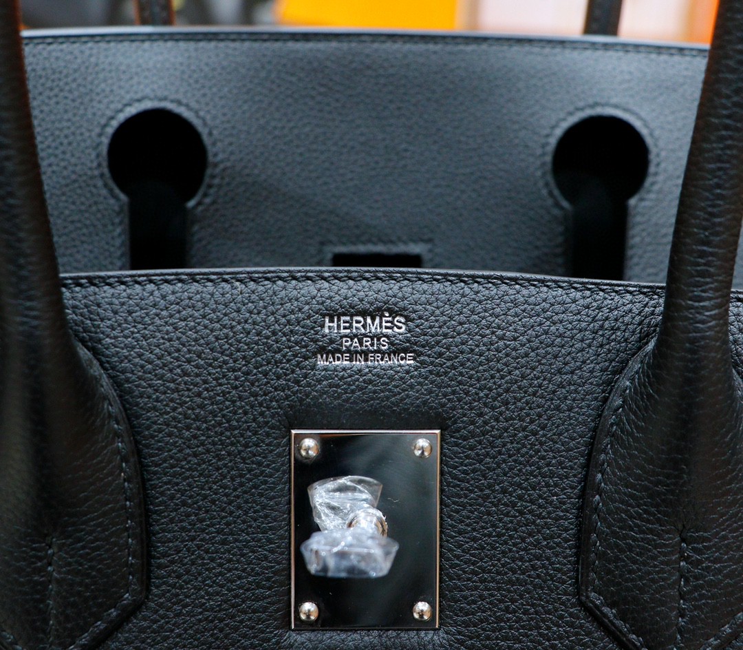 Hermès（爱马仕）Birkin 铂金包 黑色 Togo 全手缝 银扣 42cm