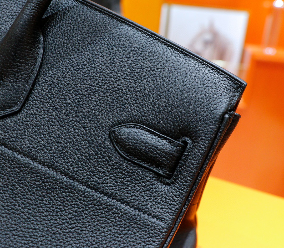 Hermès（爱马仕）Birkin 铂金包 黑色 Togo 全手缝 银扣 42cm