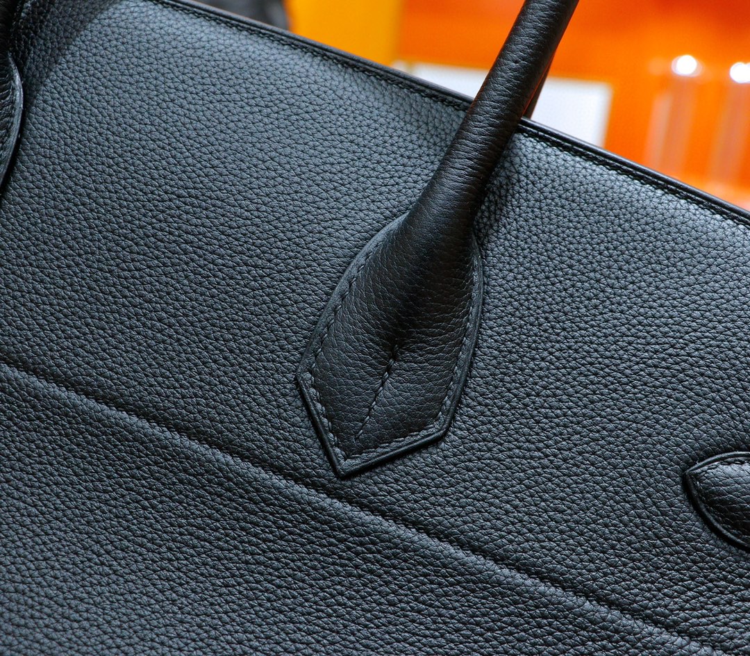 Hermès（爱马仕）Birkin 铂金包 黑色 Togo 全手缝 银扣 42cm