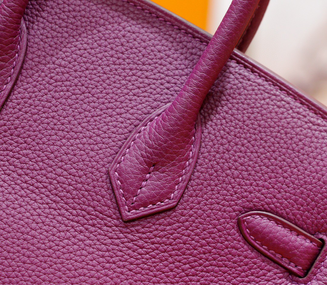 Hermès（爱马仕）Birkin 铂金包 海葵紫 Togo 全手缝 金扣 25cm