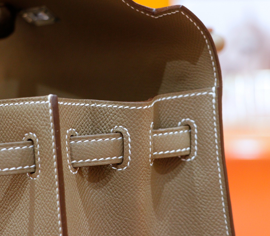 Hermès（爱马仕）Kelly 凯莉包 大象灰 Epsom 全手缝 银扣 25cm