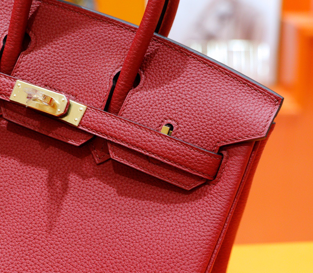 Hermès（爱马仕）Birkin 铂金包 国旗红 Togo 全手缝 金扣 25cm