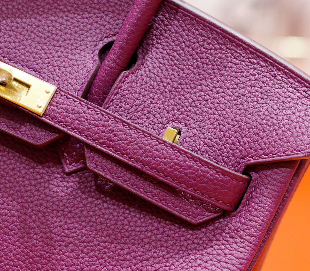 Hermès（爱马仕）Birkin 铂金包 海葵紫 Togo 全手缝 金扣 25cm