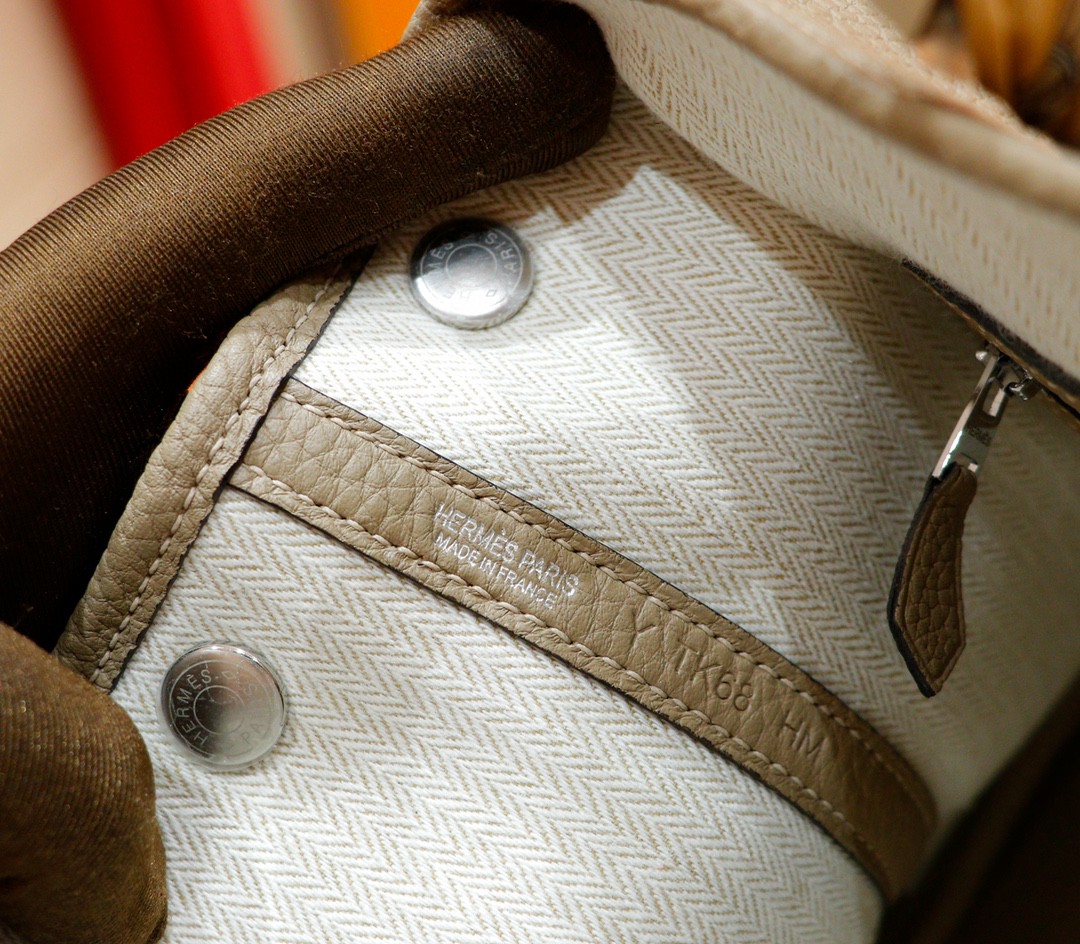 Hermès（爱马仕）Garden party 花园包 风衣灰 Togo 全手缝 银扣 30cm