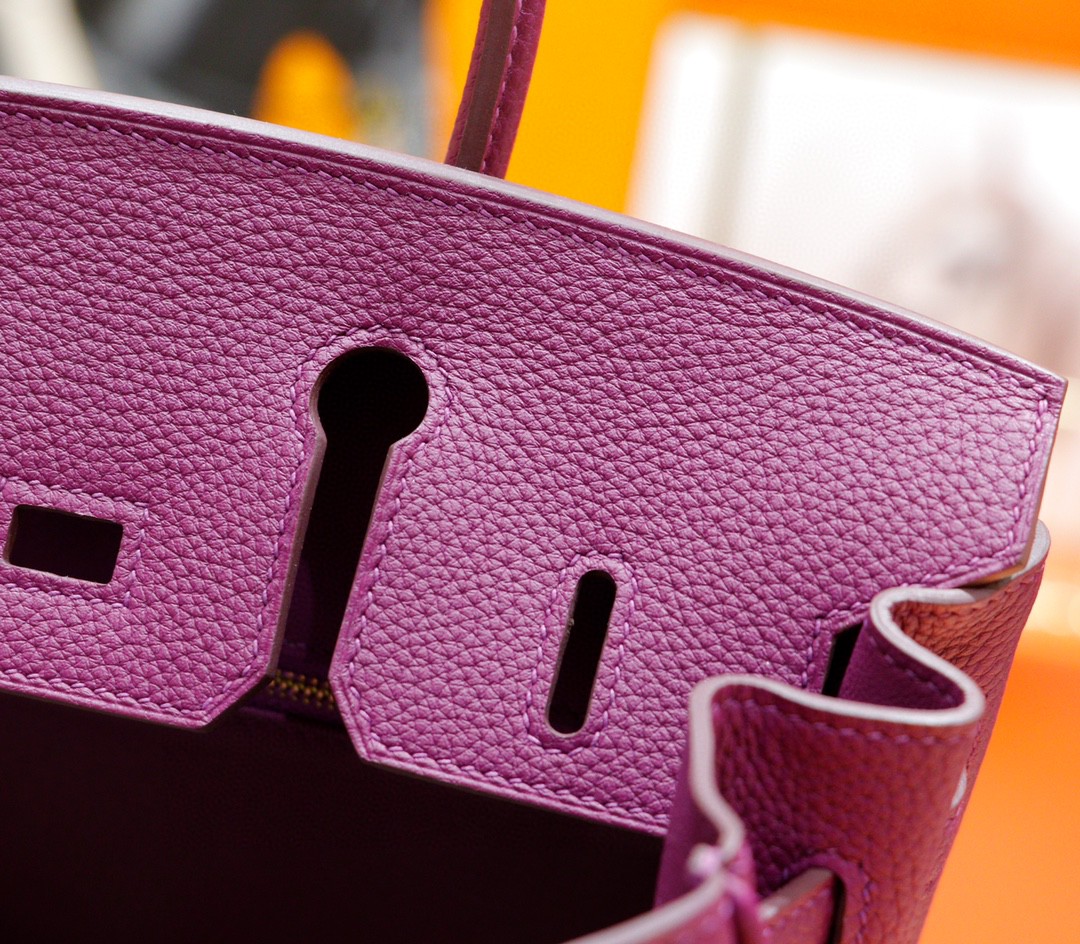 Hermès（爱马仕）Birkin 铂金包 海葵紫 Togo 全手缝 金扣 25cm
