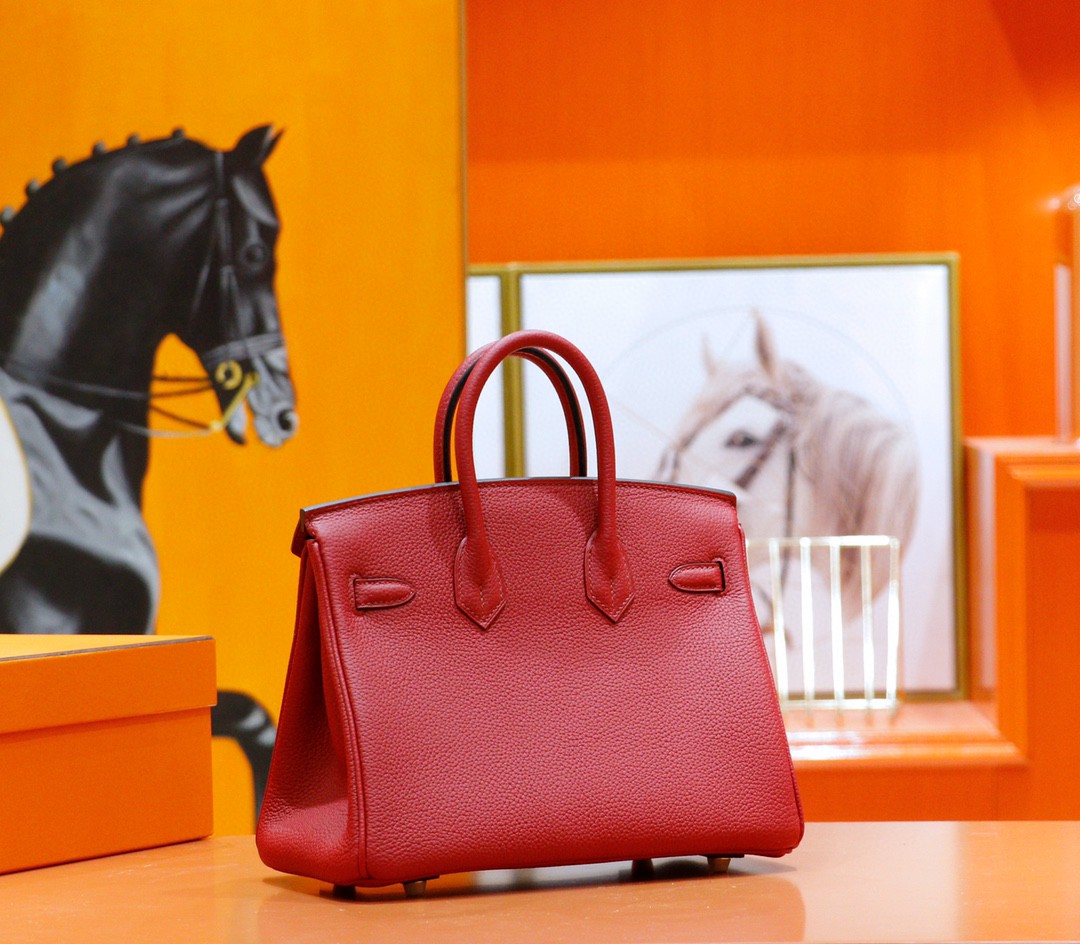 Hermès（爱马仕）Birkin 铂金包 国旗红 Togo 全手缝 金扣 25cm