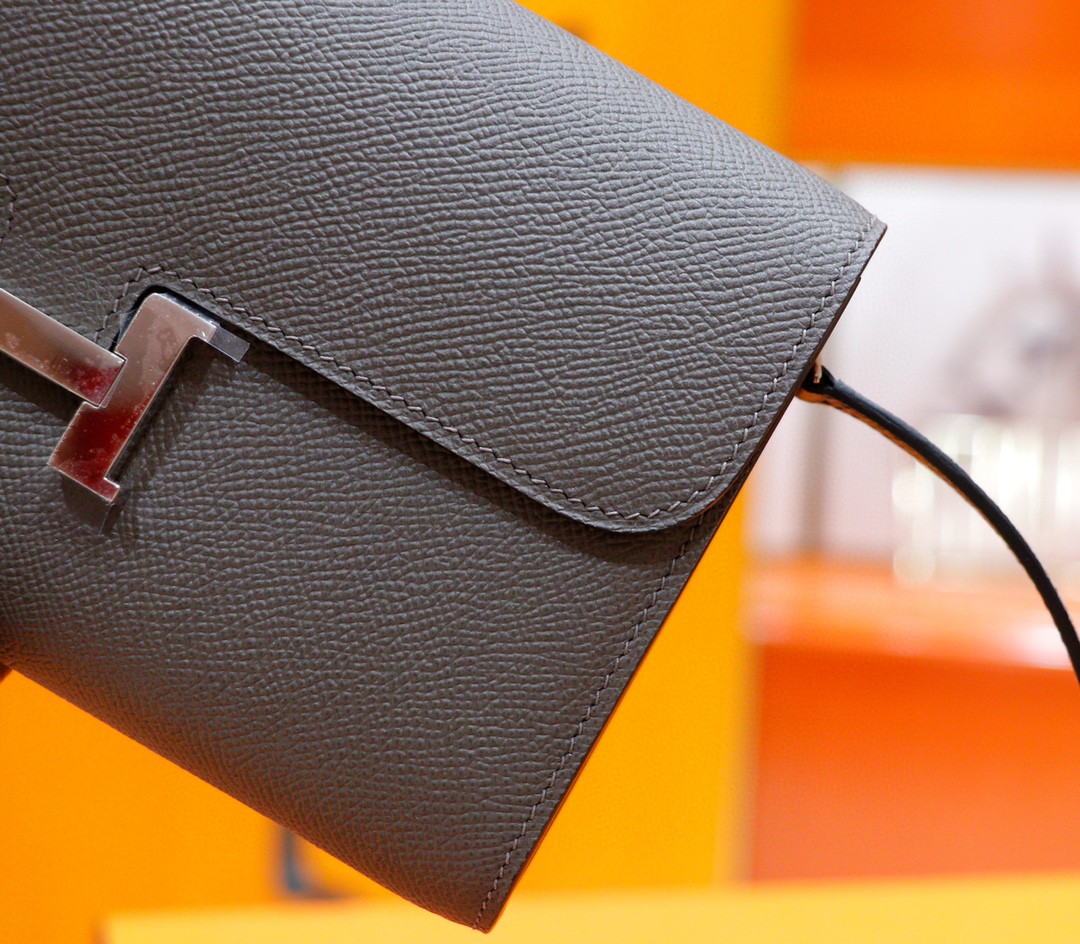 Hermès（爱马仕）Constance ToGo 锡器灰 Epsom 全手缝 银扣