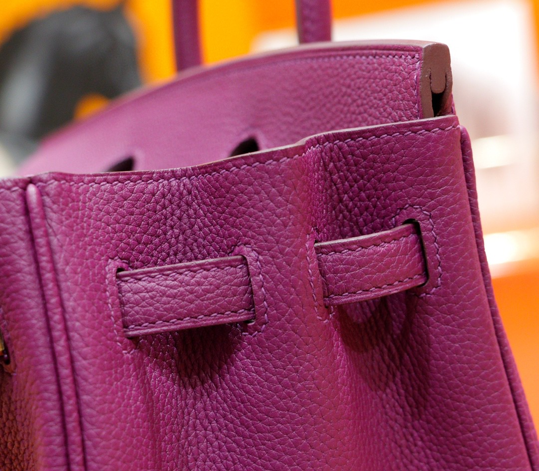 Hermès（爱马仕）Birkin 铂金包 海葵紫 Togo 全手缝 金扣 25cm