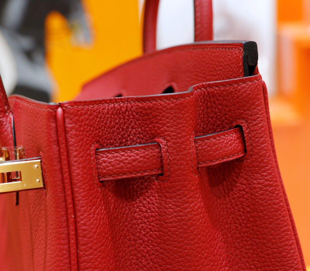 Hermès（爱马仕）Birkin 铂金包 国旗红 Togo 全手缝 金扣 25cm