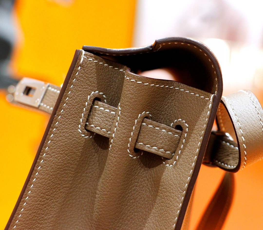 Hermès（爱马仕）Kelly danse 跳舞包 大象灰 Evercolor 全手缝 银扣