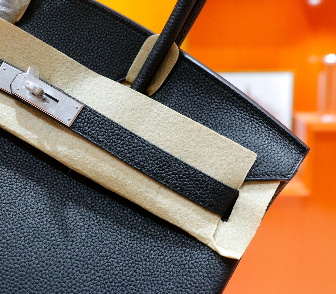 Hermès（爱马仕）Birkin 铂金包 黑色 Togo 全手缝 银扣 35cm