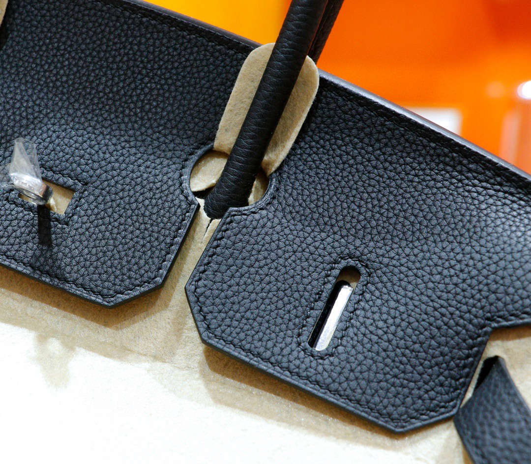 Hermès（爱马仕）Birkin 铂金包 黑色 Togo 全手缝 银扣 35cm