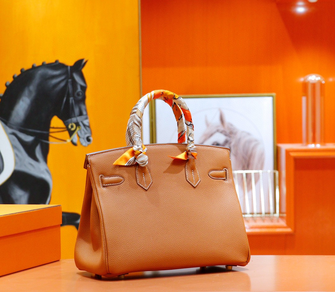 Hermès（爱马仕）Birkin 铂金包 金棕 Togo 全手缝 金扣 30cm