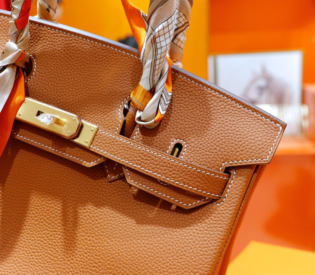 Hermès（爱马仕）Birkin 铂金包 金棕 Togo 全手缝 金扣 30cm